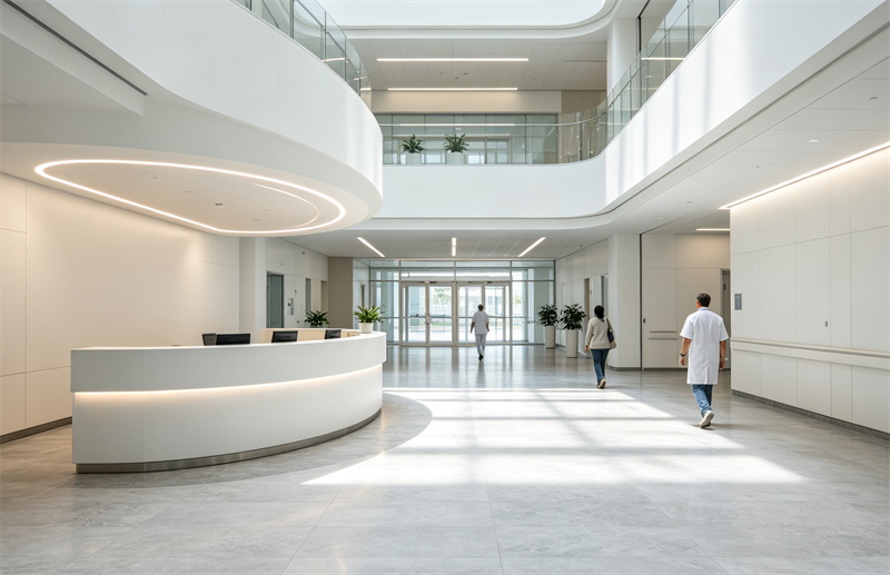 Modern Hospital Lobby